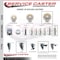Service Caster 5 Inch Nylon Wheel Swivel 34 Inch Threaded Stem Caster Set 2 Brakes SCC SCC-TS20S514-NYS-34212-2-PLB-2 - alternate 2